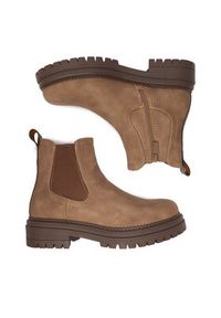 Clara Barson Botki CEO-WS5195-26 Beżowy. Kolor: beżowy. Materiał: materiał #2