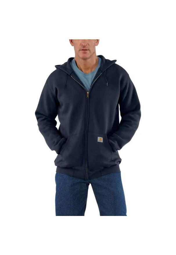 Bluza sportowa męska z kapturem Carhartt Midweight Hooded Zip Sweatshirt. Typ kołnierza: kaptur. Kolor: niebieski