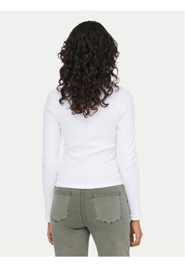 only - ONLY Bluzka Val 15371305 Biały Regular Fit. Kolor: biały. Materiał: bawełna