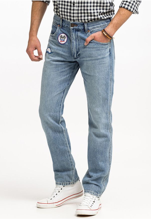 Wrangler - WRANGLER GREENSBORO MĘSKIE SPODNIE JEANSOWE JEANSY DŻINSY RACING INDIGO W15QBF22Y 112325874
