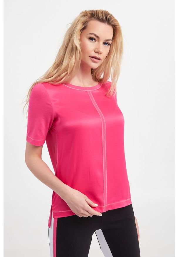Sportalm - T-shirt Katinka SPORTALM. Materiał: satyna, wiskoza, materiał, tkanina