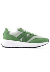 Buty unisex New Balance U370HA – zielone. Kolor: zielony. Materiał: skóra, zamsz. Szerokość cholewki: normalna. Sezon: lato
