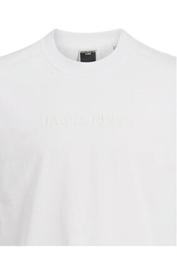 Jack & Jones - Jack&Jones T-Shirt Recharge 12273070 Biały Relaxed Fit. Kolor: biały. Materiał: bawełna