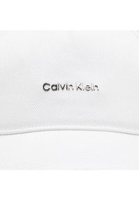 Calvin Klein Czapka z daszkiem Calvin Lettering Canvas Cap K60K612764 Biały. Kolor: biały. Materiał: materiał