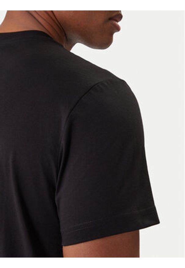 Karl Lagerfeld Jeans T-Shirt B1M17063 Czarny Regular Fit. Kolor: czarny. Materiał: bawełna