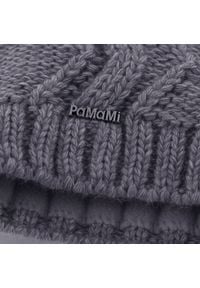 Zimowa czapka damska PaMaMi - Jasnoszary. Kolor: szary. Materiał: poliamid, akryl. Sezon: zima #1