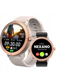 Nexano - SMARTWATCH DAMSKI ZEGAREK WODOODPORNY GPS MENU PL AMOLED ROZMOWY PULS SPORT. Rodzaj zegarka: smartwatch. Styl: sportowy #1