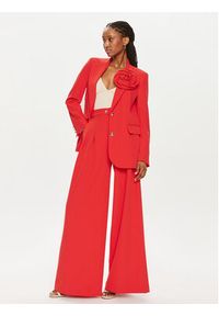 Maryley Spodnie materiałowe 24EB579/43FI Czerwony Regular Fit. Kolor: czerwony. Materiał: syntetyk #5