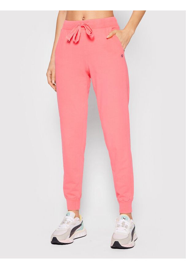 Deha Spodnie dresowe A00538 Różowy Regular Fit. Kolor: różowy. Materiał: dresówka, bawełna
