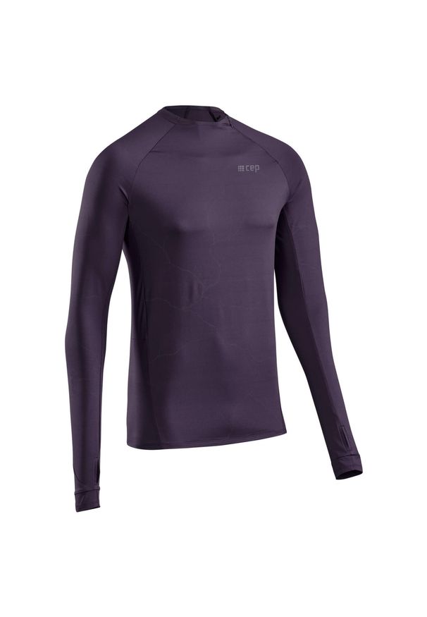 Koszulka sportowa z długim rękawem CEP Reflective męska. Kolor: fioletowy. Długość rękawa: długi rękaw. Długość: długie. Sport: turystyka piesza