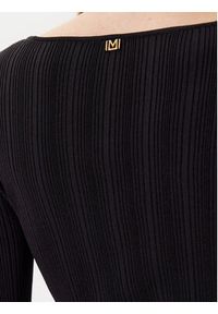 Marciano Guess Sweter 5YGR29 5875Z Czarny Slim Fit. Kolor: czarny. Materiał: wiskoza