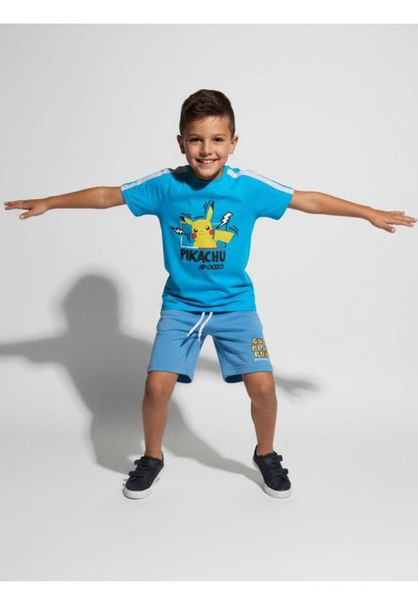 Sinsay - Koszulka Pokémon - niebieski. Kolor: niebieski