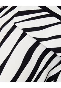 THECADESS - Koszula ze wzorem zebry Safi. Kolor: czarny. Materiał: tkanina. Długość: długie. Wzór: motyw zwierzęcy. Styl: elegancki #3