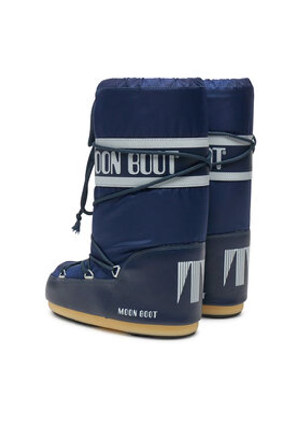 Moon Boot Śniegowce 80D1400440 D Niebieski. Kolor: niebieski. Materiał: skóra