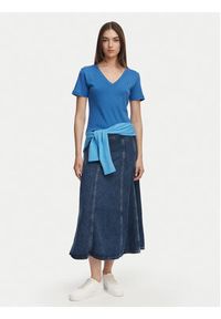 TOMMY HILFIGER - Tommy Hilfiger T-Shirt New Cody WW0WW40584 Niebieski Slim Fit. Kolor: niebieski. Materiał: bawełna #2