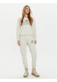 Aeronautica Militare Bluza 242FE1971DF567 Écru Regular Fit. Materiał: bawełna #3