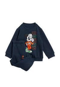 Adidas - Zestaw Disney Mickey Mouse Jogger Kids. Kolor: żółty, pomarańczowy, wielokolorowy, fioletowy. Wzór: motyw z bajki. Styl: młodzieżowy