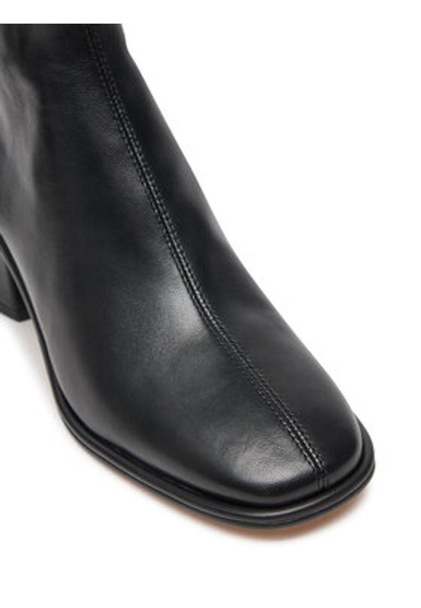 Coach Botki Gigi Bootie CX017 Czarny. Kolor: czarny. Materiał: skóra