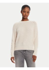 Marella Sweter Digione 2523366414 Écru Regular Fit. Materiał: wełna