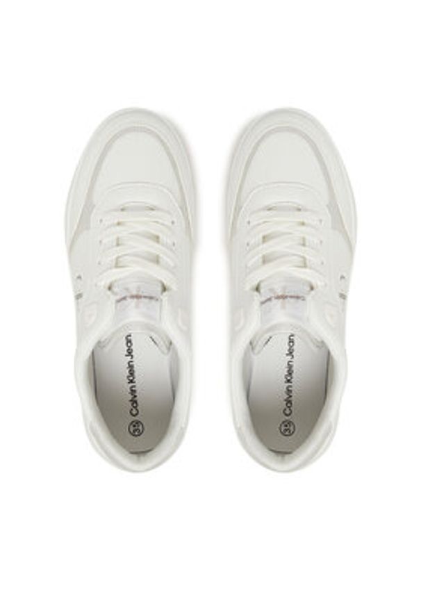 Calvin Klein Jeans Sneakersy V3A9-82021-1355X025 Biały. Kolor: biały. Materiał: skóra