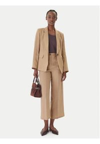 Marella Marynarka Vincita 2615041012 Écru Regular Fit. Materiał: len #2