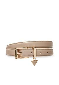 Guess Pasek Damski BW9254 P5325 Beżowy. Kolor: beżowy. Materiał: skóra
