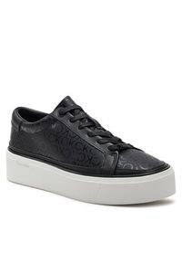 Calvin Klein Sneakersy Flatform Cup Lace Up Epi Mono HW0HW01911 Czarny. Kolor: czarny. Materiał: skóra #3