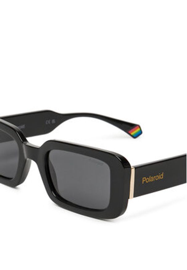 POLAROID - Polaroid Okulary przeciwsłoneczne C PLD 6208/S/XN Czarny. Kolor: czarny. Materiał: syntetyk
