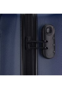 Wittchen - Średnia walizka z ABS-u żłobiona granatowa. Kolor: niebieski. Materiał: guma. Styl: klasyczny #5