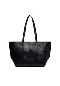 Calvin Klein Torebka Woven Medium Carryall LV04F3548G Czarny. Kolor: czarny. Materiał: skórzane #5