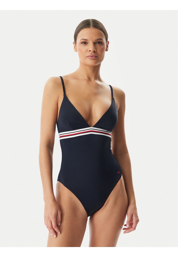 TOMMY HILFIGER - Tommy Hilfiger Strój kąpielowy UW0UW06357 Granatowy. Kolor: niebieski. Materiał: syntetyk