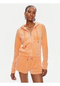Juicy Couture Bluza Madison JCWA122001 Pomarańczowy Slim Fit. Kolor: pomarańczowy. Materiał: syntetyk #1