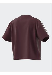Adidas - adidas T-Shirt Essentials 3-Stripes Single Jersey Crop Top IL3410 Czerwony Loose Fit. Kolor: czerwony. Materiał: bawełna #4