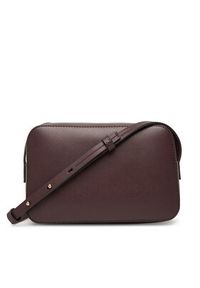 Calvin Klein Torebka Foil Logo Elongated Camera Bag LV04F3276G Bordowy. Kolor: czerwony. Materiał: skórzane #3