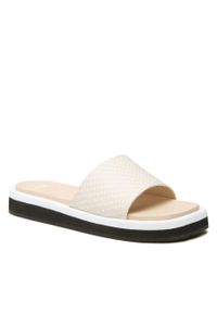 BOSS - Klapki Boss Allie Slide 50493093 Light Beige 275. Kolor: beżowy #1