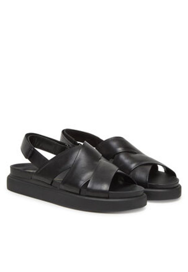 Clarks Sandały Aristella Sun 26181255 Czarny. Kolor: czarny. Materiał: skóra