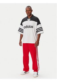 Adidas - adidas T-Shirt Adicolor KR1403 Biały Loose Fit. Kolor: biały. Materiał: syntetyk #4