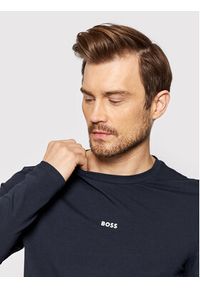 BOSS - Boss Longsleeve TChark 50473286 Granatowy Regular Fit. Kolor: niebieski. Materiał: bawełna. Długość rękawa: długi rękaw