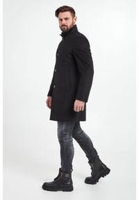 Joop! Collection - Płaszcz męski wełniany Maron JOOP!. Typ kołnierza: kołnierzyk stójkowy. Materiał: wełna #2