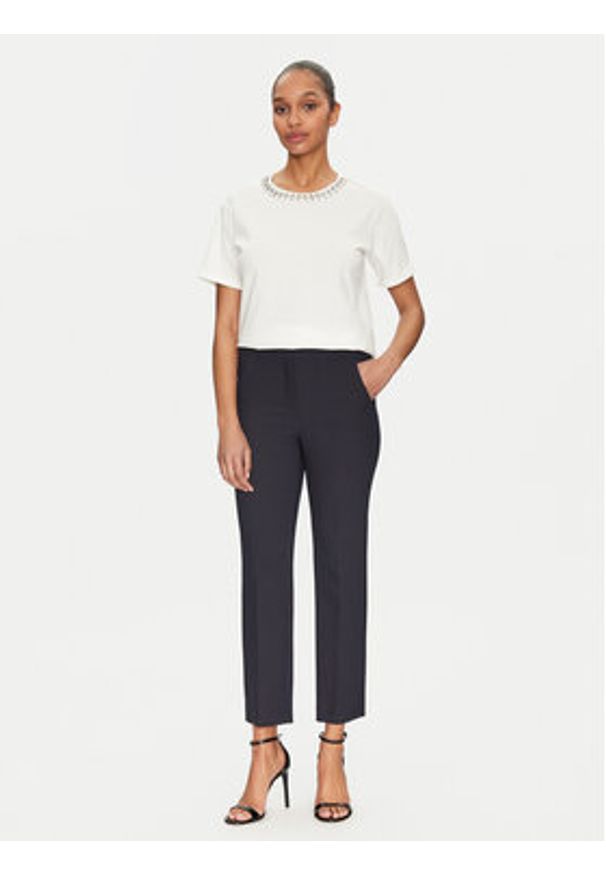 Morgan T-Shirt 251-DOUTI Biały Regular Fit. Kolor: biały. Materiał: bawełna