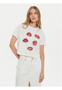 Vero Moda T-Shirt Elena 10326789 Biały Boxy Fit. Kolor: biały. Materiał: bawełna