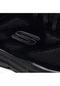 skechers - Skechers Sneakersy Ezdez 52748/BBK Czarny. Kolor: czarny. Materiał: zamsz, skóra