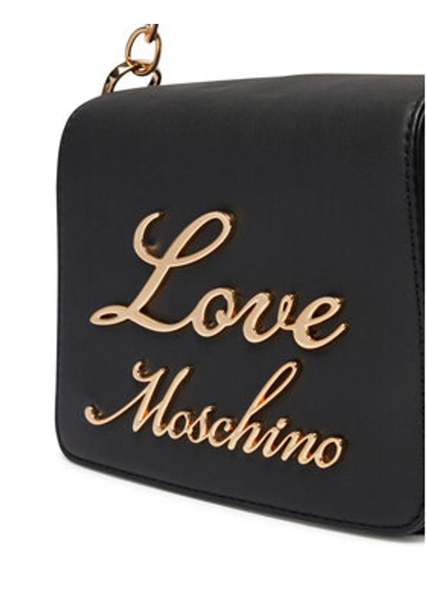 Love Moschino - LOVE MOSCHINO Torebka JC4314PP0LKK0000 Czarny. Kolor: czarny. Materiał: skórzane