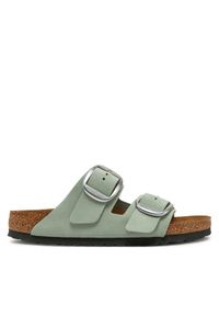 Birkenstock Klapki Arizona Big Buckle 1029311 Zielony. Kolor: zielony. Materiał: skóra, nubuk