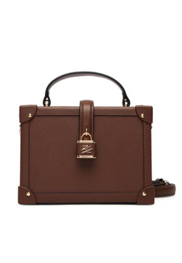Karl Lagerfeld - KARL LAGERFELD Torebka B1W30100 Brązowy. Kolor: brązowy. Materiał: skórzane