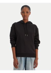 Calvin Klein Jeans Bluza Ls Monogram Terry Po LV047C224G Czarny Regular Fit. Kolor: czarny. Materiał: bawełna #1