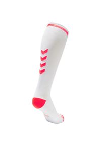 Skarpety sportowe dla dorosłych Hummel Elite Indoor Sock High. Kolor: różowy, biały, czerwony, wielokolorowy
