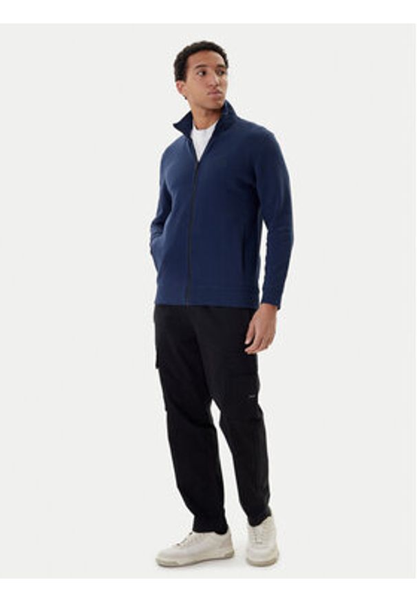BOSS Bluza 50511709 Niebieski Relaxed Fit. Kolor: niebieski. Materiał: bawełna