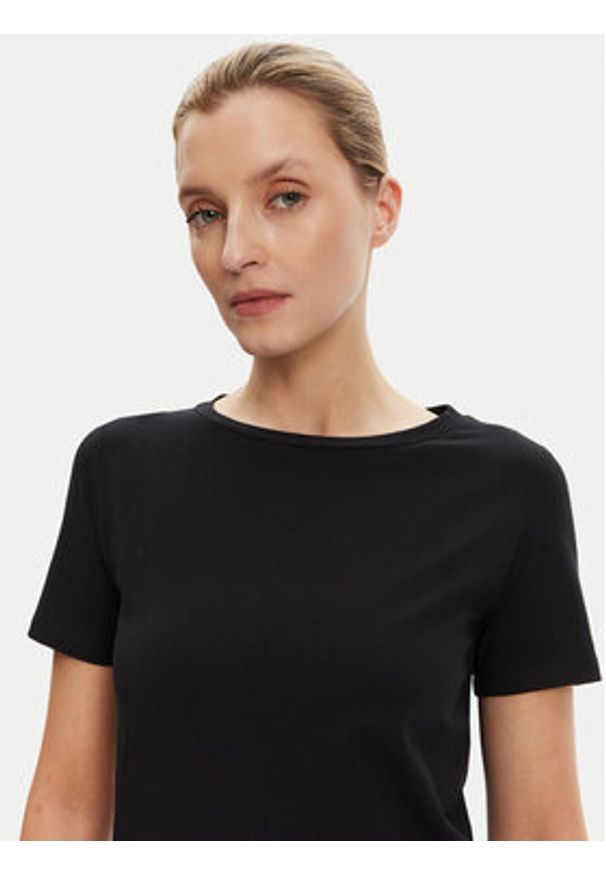 Weekend Max Mara T-Shirt Multib 2525976011 Czarny Regular Fit. Kolor: czarny. Materiał: bawełna
