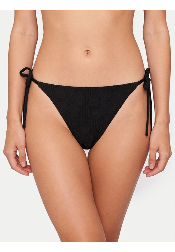 Hugo - HUGO Dół od bikini 50561292 Czarny. Kolor: czarny. Materiał: syntetyk
